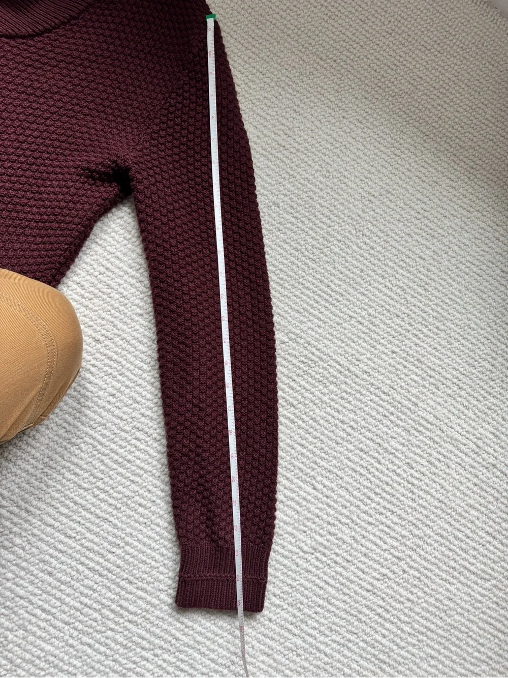 Men's J. Crew Shawl Collar Chunky Knit Cardigan - Burgundy
